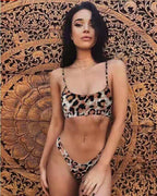 Women's Leopard Print Bikini Swimsuit