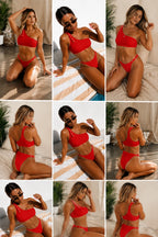 Women's One-Shoulder Bikini Swimsuit
