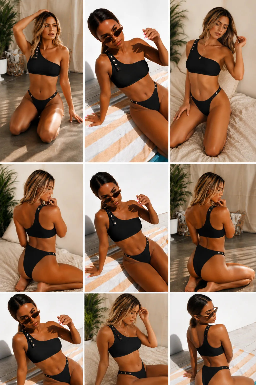 One-shoulder bikini